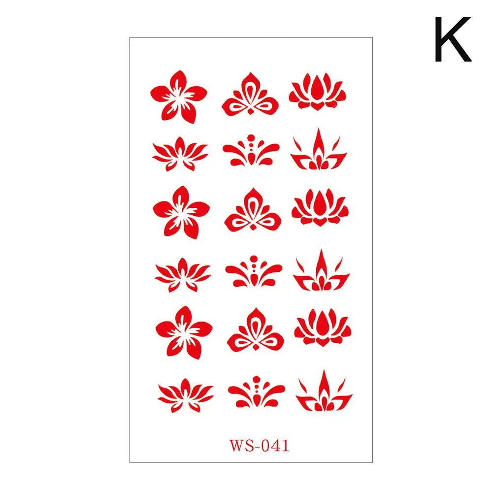 Classic Eyebrow Sexy Cute Retro Tattoo Paste Ancient Style Girl Baby Forehead Paste Hanfu Children's Temporary Tattoo Sticker Oasis Select K China