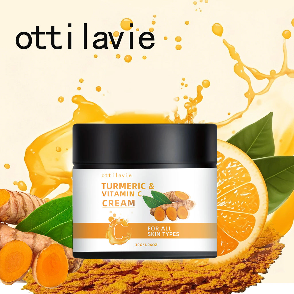 Turmeric & Vitamin C Cream -Lightweight Nourishment for Face& Neck, Fast-Absorbing HydrationAll Skin Types Oasis Select 30g