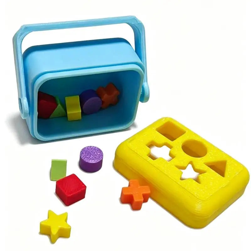 SU 1Set Doll House Nursery Decoration Photography Prop Miniature Shape Sorting Toy Box Dollhouse Educational Toy Model Oasis Select