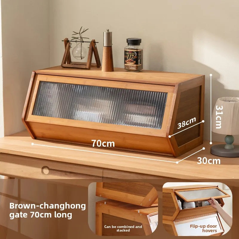 Bookshelf Shelf Floor-to-ceiling toy storage Book cabinet Locker Living room can be stacked Modular combination lattice cabinet Oasis Select CH 70 long brown