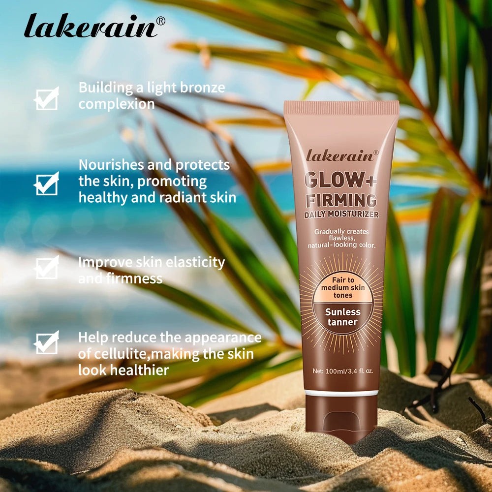 Self Tanning Lotion Gradual Sunless Tanning Non-sticky Easily Absorbed Improve Skin Elasticity Firmness Self-tanning Lotion Oasis Select