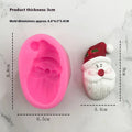 Santa Claus Hat Silicone Mold Christmas Cookie Mold Chocolate Fondant Cake Decoration Tool Oasis Select Two