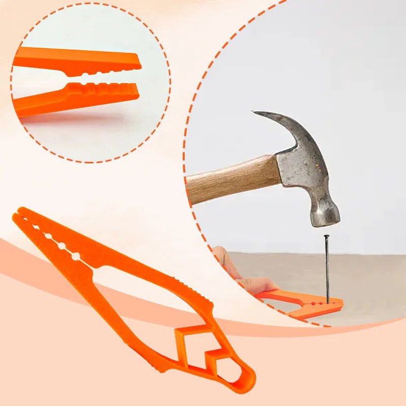 1Pcs Durable Nail Holder for Hammering Protects Fingers Secure Nail Positioning Tool Portable and Durable Material Oasis Select