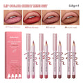 Matte Lip Pencil Waterproof Contour Brown Lip Liner Stain Hot Waterproof for Lips Permanent Lips Profiler Long Lasting Lipsticks Oasis Select 1set