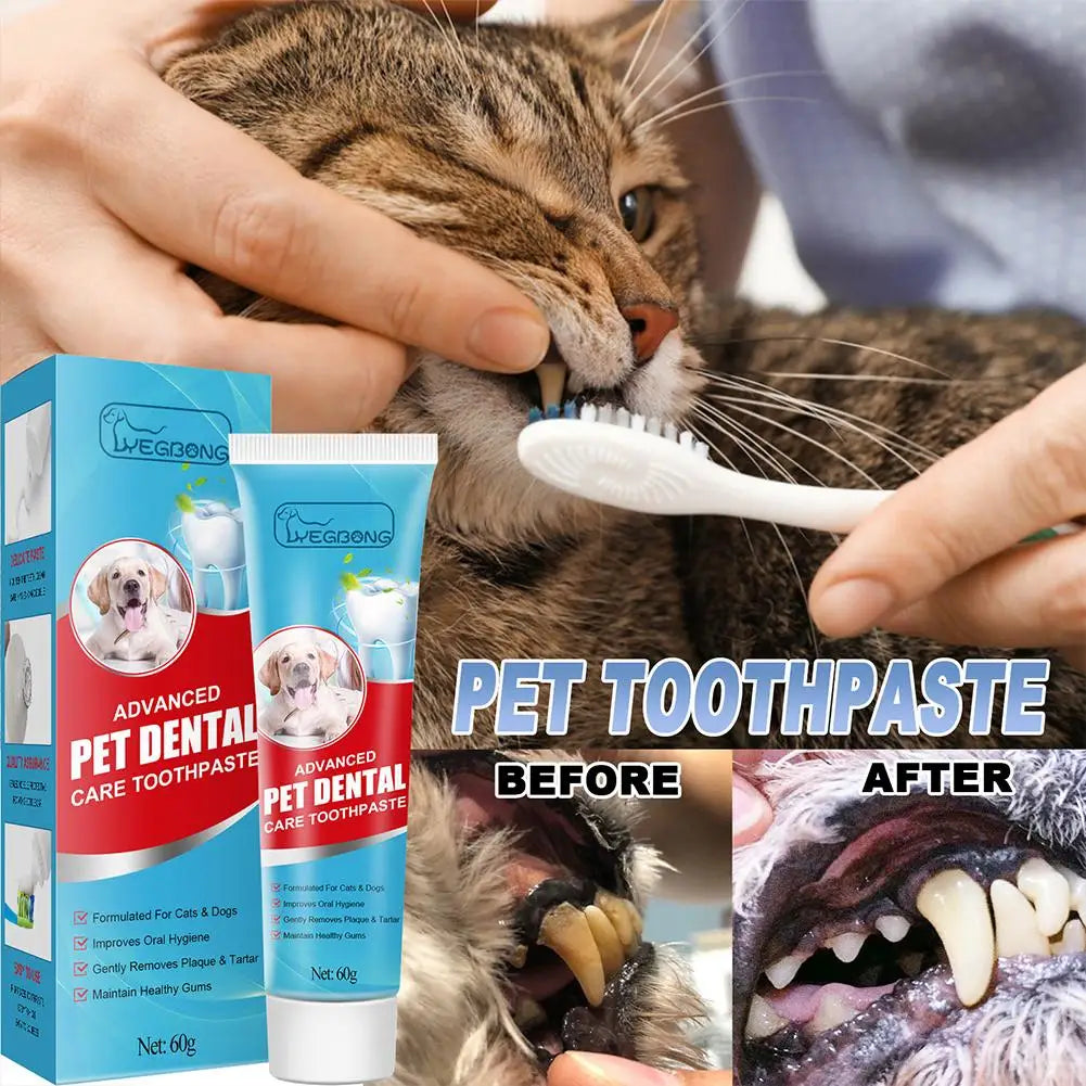 Pet Toothpaste for Dogs & Cats – Fresh Breath & Plaque Care
