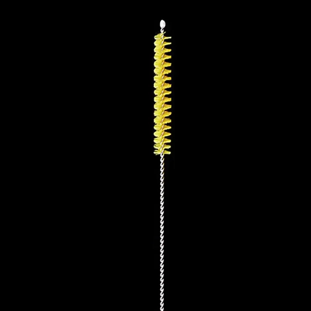 Colorful Multi-purpose Straw Cleaning Brush Nylon Bottle Accessory Glass Tube Brush Straw Cleaners for Office Kitchen Oasis Select yellow-200x60x10mm