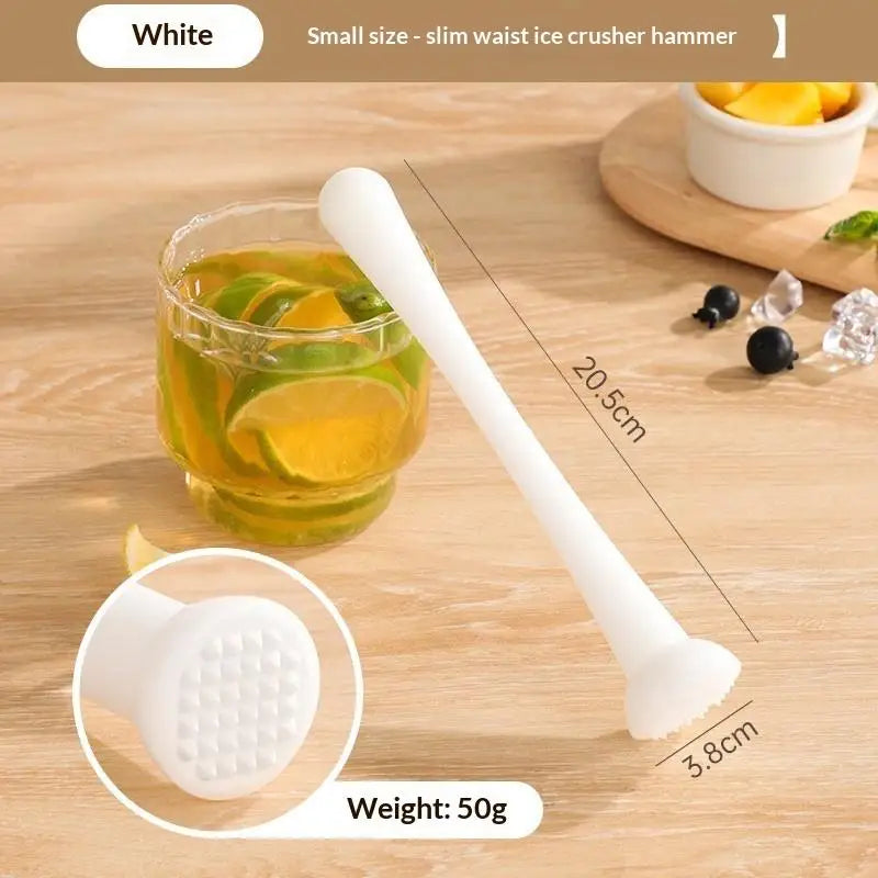 1 Pcs PP Cocktail Muddler with Grooved Nylon Tip, Bar Tool for Mashing Mixing Homemade Drinks Mojito Oasis Select 6