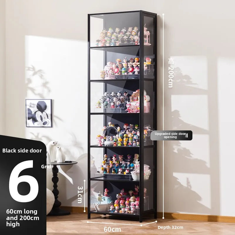 Blind box storage display stand Large capacity transparent acrylic storage box POP MART figure doll collection cabinet Oasis Select Six doors 60 long