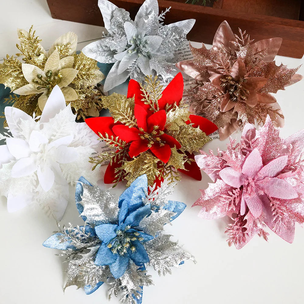 Artificial Allium Flowers (Flocked Fabric, Powdered) - Christmas Decoration Accessories for Tree Trimming & Wreath Decoration Oasis Select