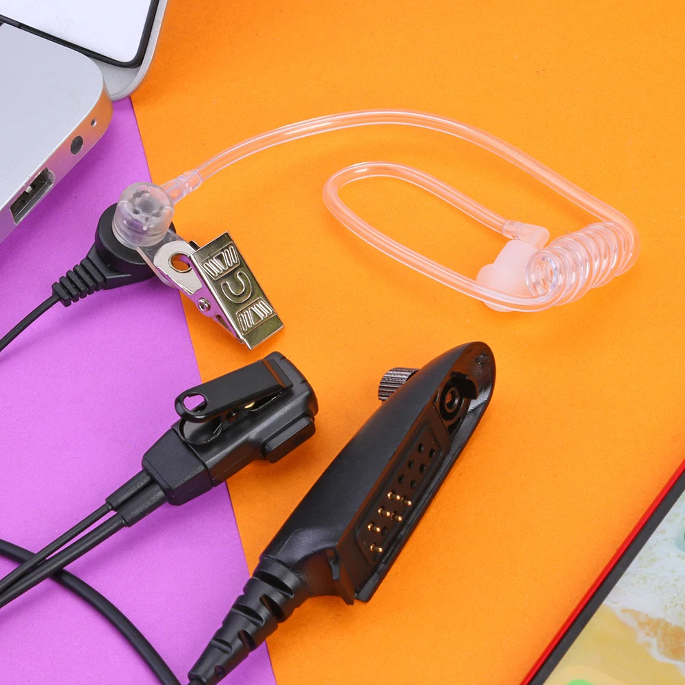 Practical Air Acoustic Tube Earpiece Mic PTT Walkie Talkie Headset Multifunctional Accessories for Motorola GP380 GP340 GP328 Oasis Select