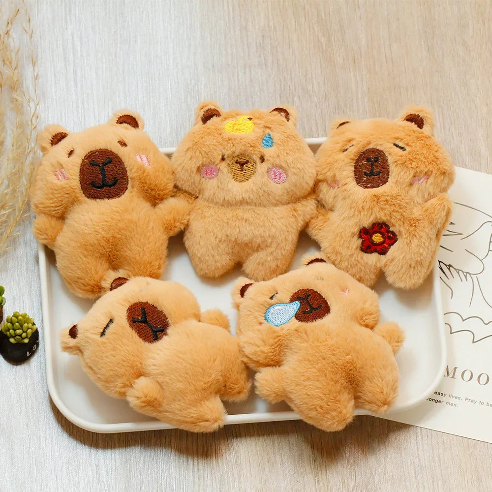 Capybara Plush Keychain – Squeaky Cute Bag Charm | 1–10 PCS