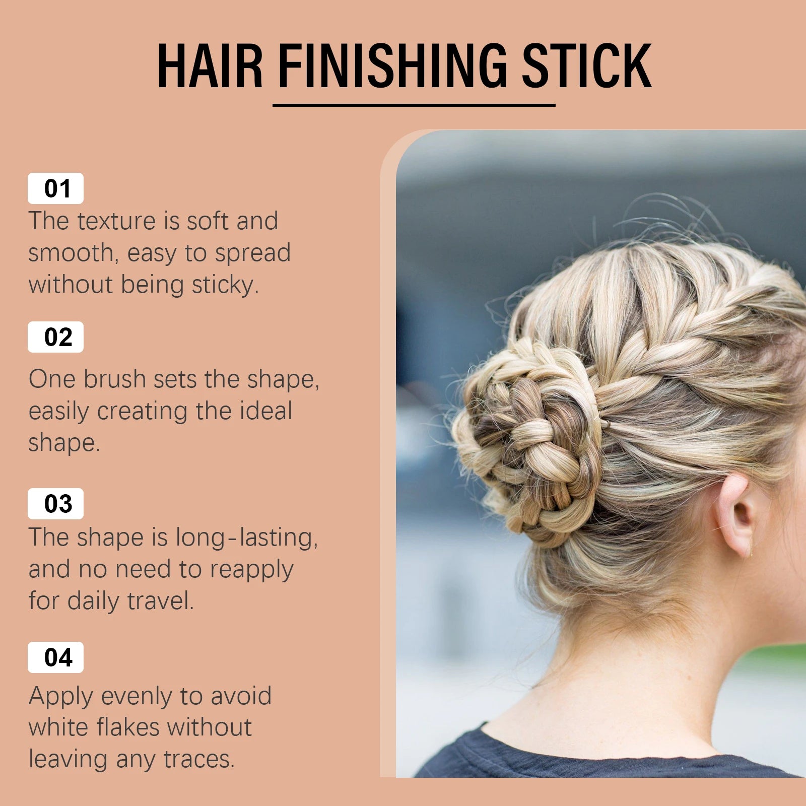 HOEGOA Hair Wax Finishing Stick – Flyaway & Frizz Control