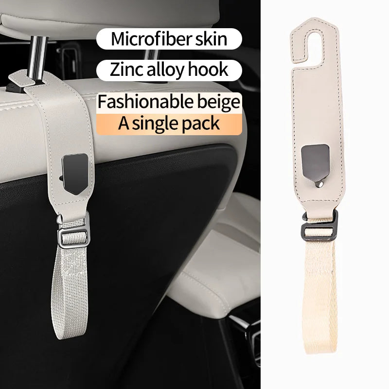 Car Headrest Hook Organizer – Universal Seat Back Hanger