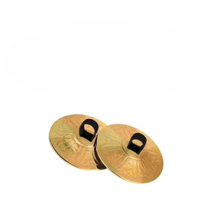 2pcs Copper Finger Cymbals Small Finger Cymbals Belly Dancing Mini Cymbals Musical Instrument Saucers Oasis Select 2PCS
