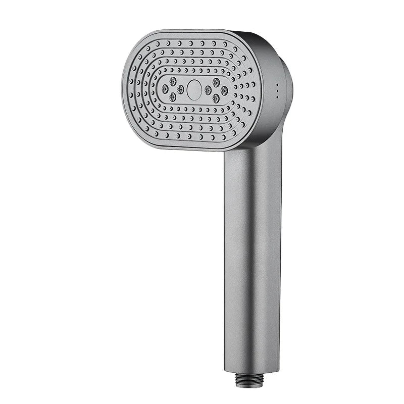 130MM High Pressure 360° Rotation 4 Modes Shower Head with Hose Water Saving One-Key Stop Spray Nozzle Bathroom Accessories Oasis Select Grey Shower