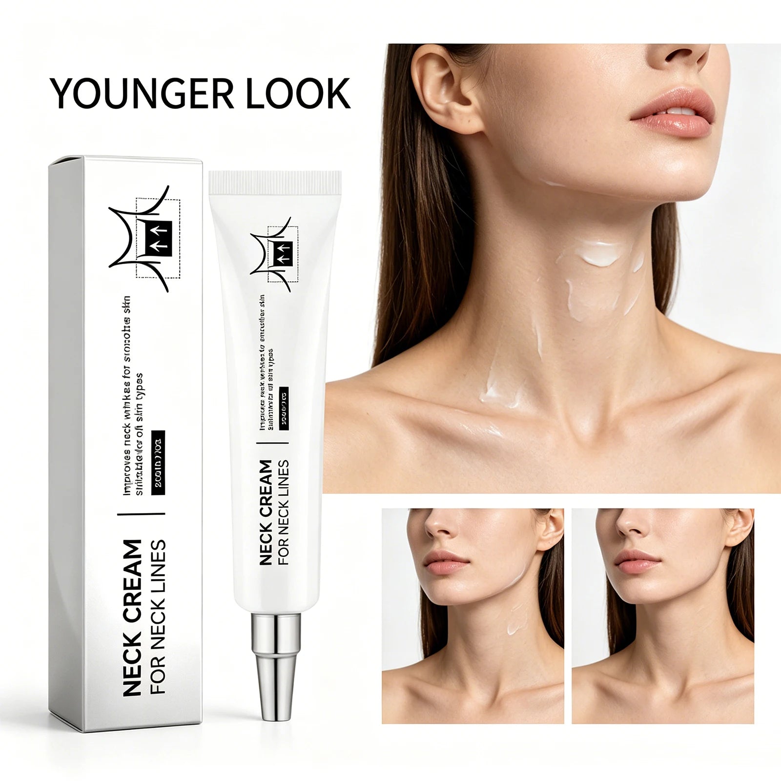 Neck Firming Cream Lifting Moisturizer Anti Aging Wrinkle Reduction Skin Tightening Lifting Hydrating Nourishing Lightweight Oasis Select