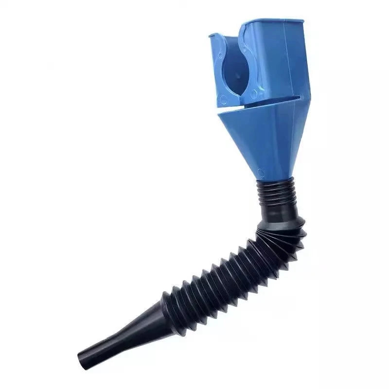 Car Refueling Funnel Gasoline Foldable Engine Oil Funnel Tool Plastic Funnel Car Motorcycle Refueling Tool Auto Accessories Oasis Select blue
