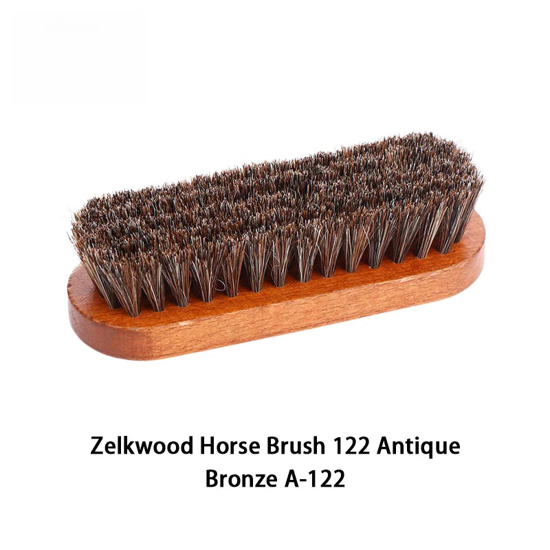1PC Handle Dashboard Details Polishing And Cleaning Brush Horse Hair Wood Brush Leather Shoe Care And Cleaning Shoe Brush Oasis Select MR-01