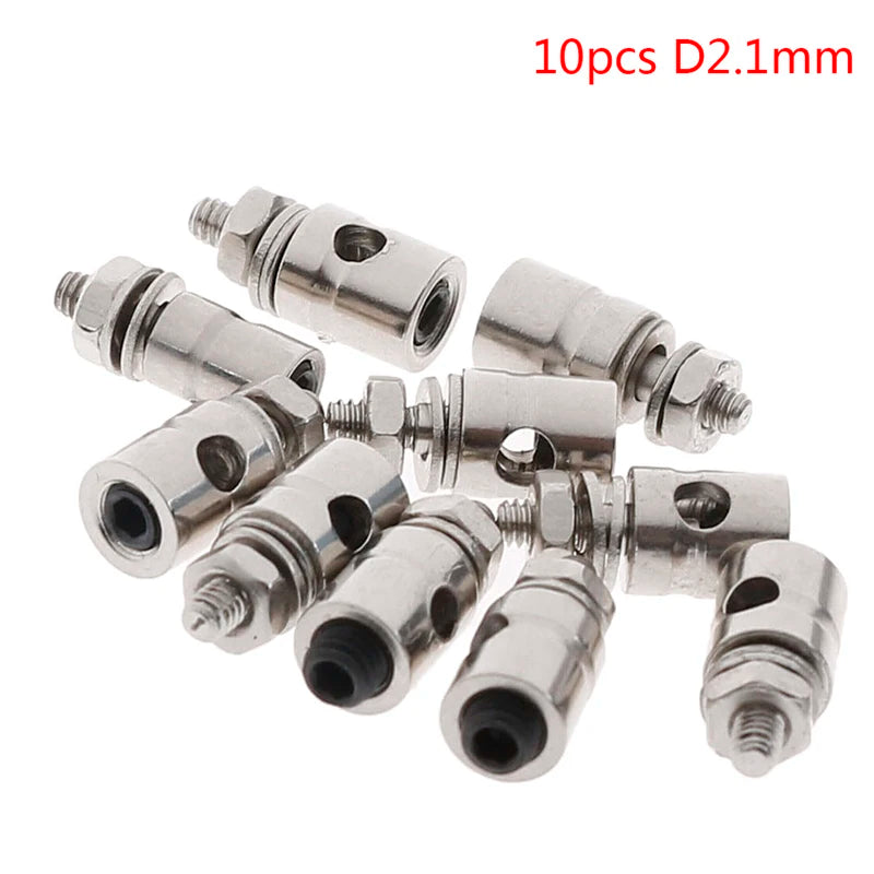 10Pcs RC Airplane Boat Pushrod Linkage Stopper Servo Connectors Adjustable Diameter Helicopter 2.1mm/1.8mm/1.5mm/1.1mm RC Boat Oasis Select 10pcs D2.1mm
