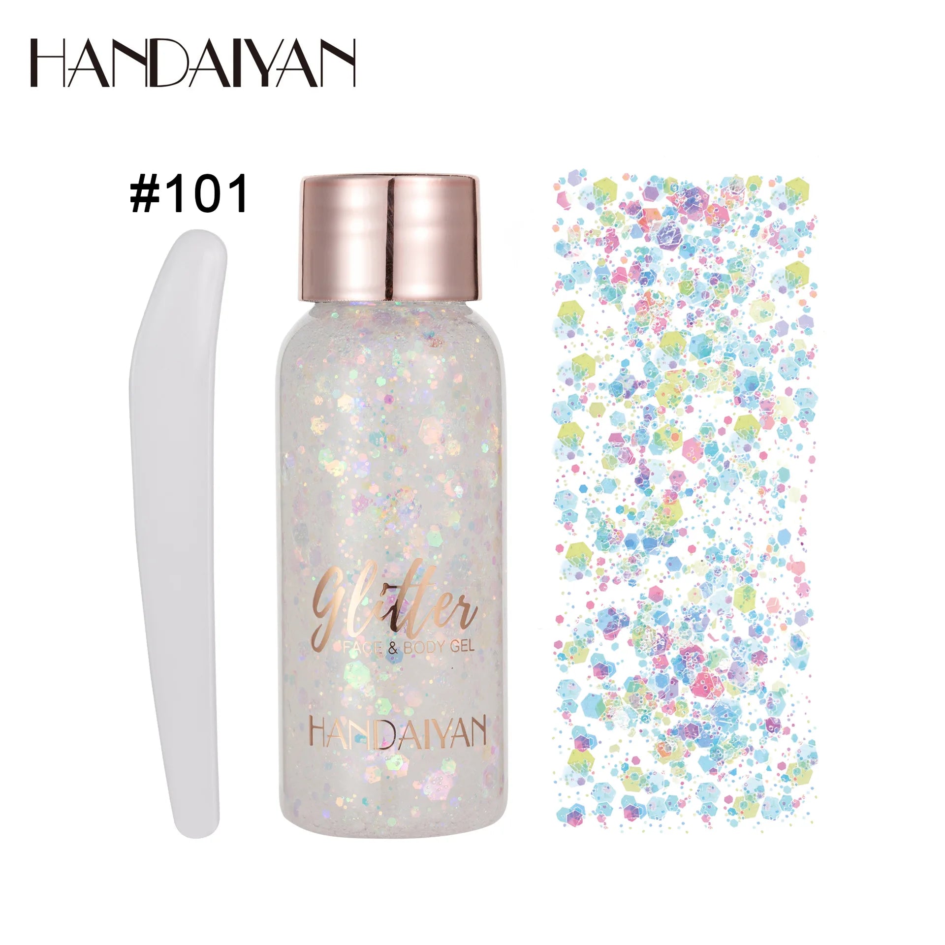 HANDAIYAN 9-Shade Glitter Gel for Face, Body, Hair & Nails