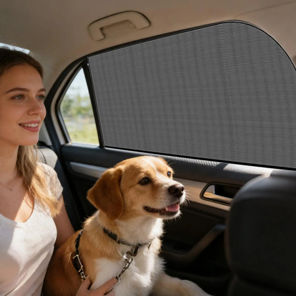 2Pcs Car Window Sunshade Cover Block UV Protection Car Side Window Shade Sunshades Sun Shade Cover Visor Shield Screen Oasis Select