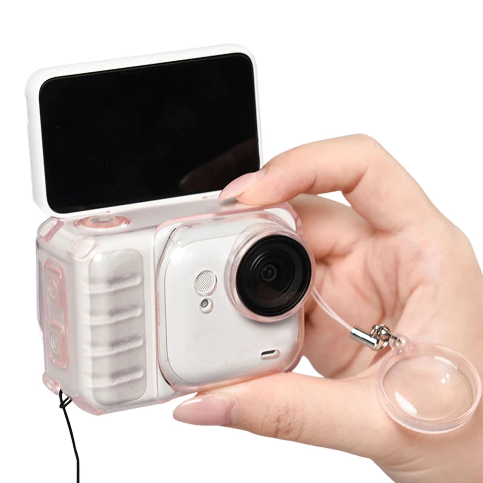 TPU Transparent Cover Lens Cap Lanyard Dustproof Protection Oasis Select