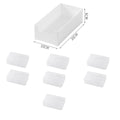 Cable Organizer Box Set Clear Plastic Storage For Chargers Desktop Office Home Produce Desk Fridge Container Basket Holder Oasis Select set