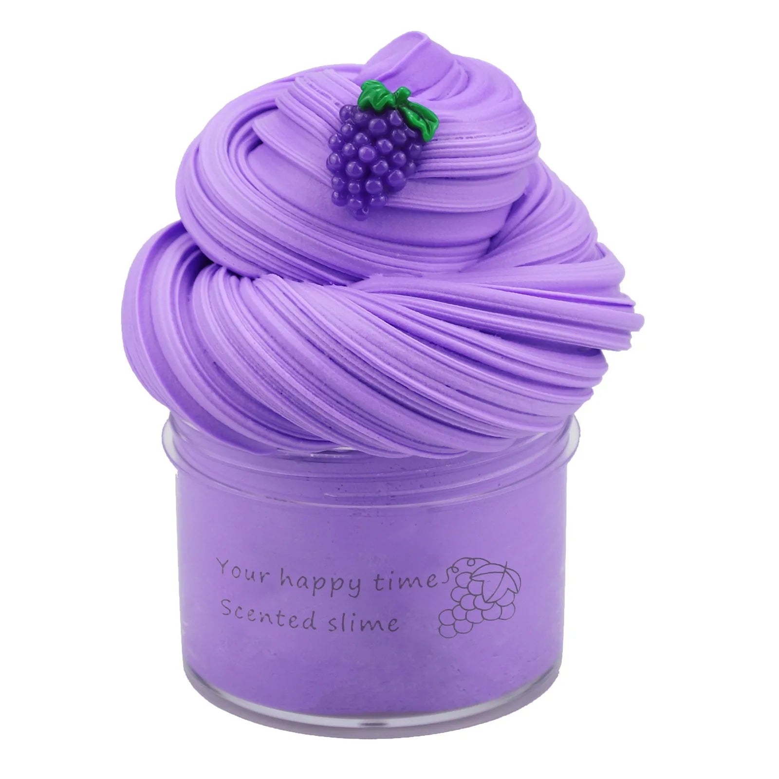 DIY Crystal Mud Cloud Slime Fruit Kit – Kids Stress Relief Toy Slime Toy Kit Oasis Select Purple