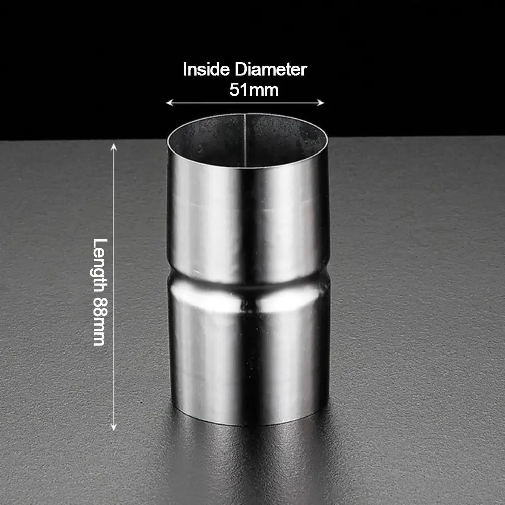 New Stainless Steel Pipe Joint Round Straight Pipe Fittings Silver Extend Connection Oasis Select