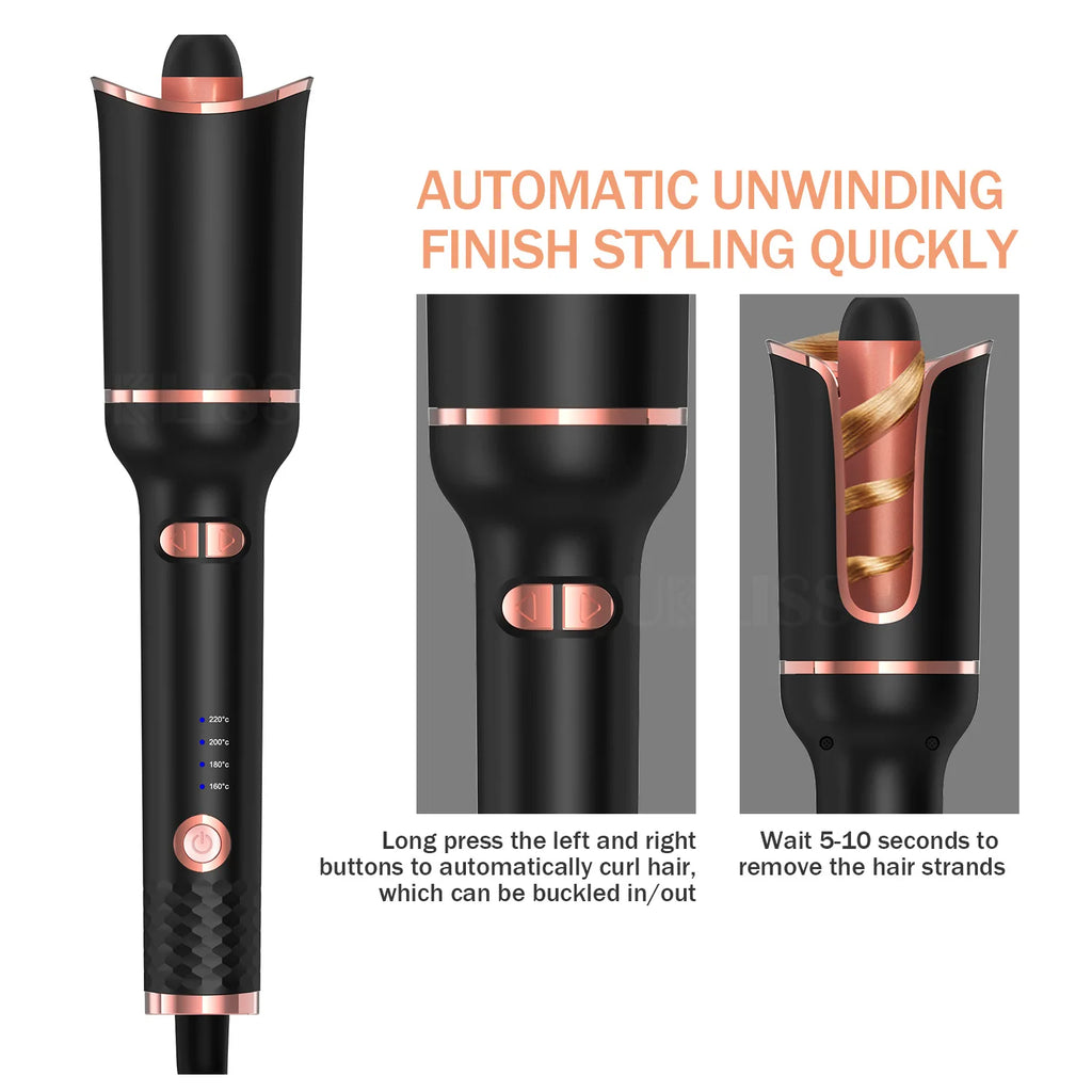 URGGU Ceramic Auto-Rotating Air Curling Iron 22mm | Styler
