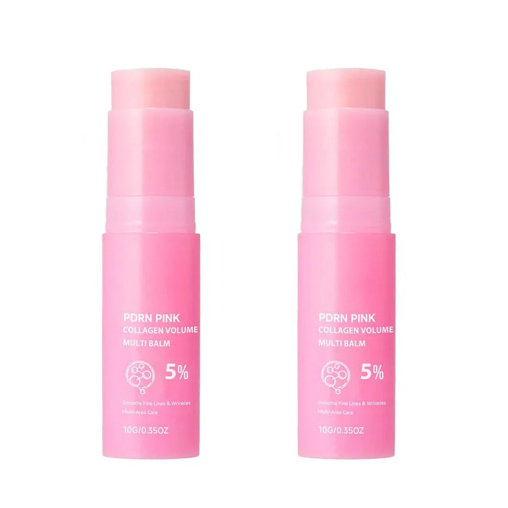 PDRN Pink Collagen Multi Balm, Fine Line Smoothing Skin Deep Hydrating & Plumping Moisturizer, Lightweight Serum Oasis Select 2PCS