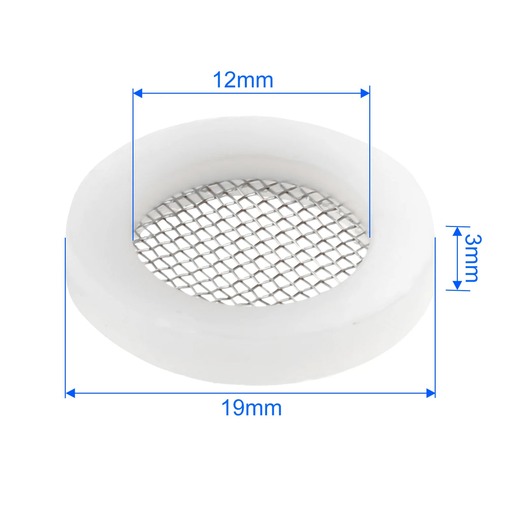 10/40PCS Filter Washer Gasket NBR Rubber Seal Pad 19/22/26/30mm Anti-Corrosion for Shower Garden Hose Washing Machine Faucet Oasis Select 19mm White