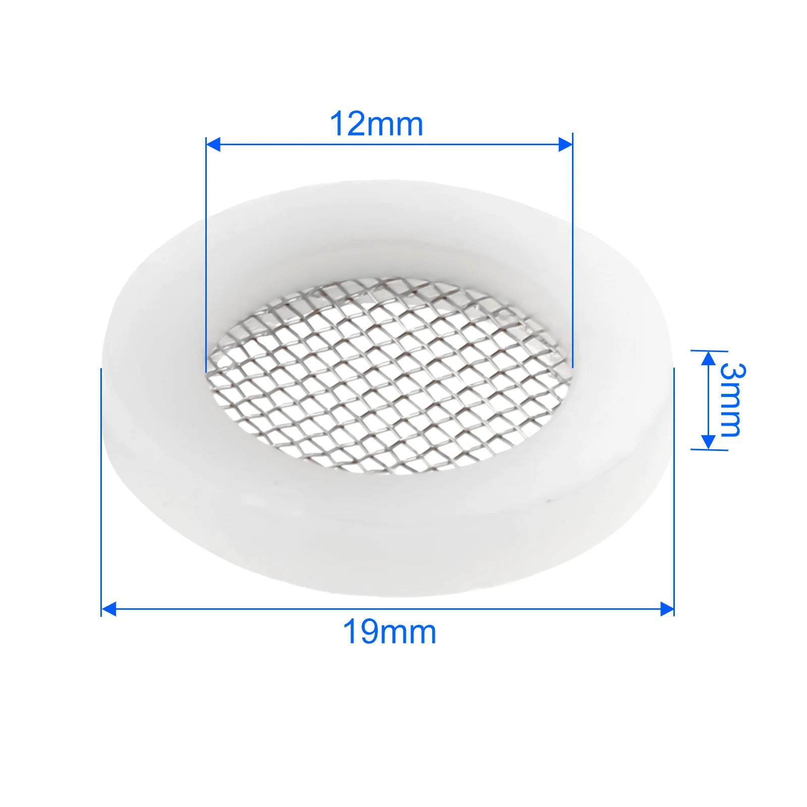 10/40PCS Filter Washer Gasket NBR Rubber Seal Pad 19/22/26/30mm Anti-Corrosion for Shower Garden Hose Washing Machine Faucet Oasis Select 19mm White