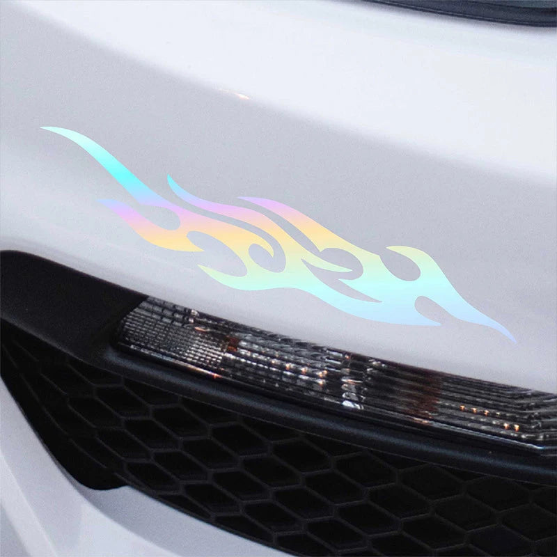 Car Stickers Modified Flame Reflective Sticker Auto Exterior Accessories Decals Moto Body Decor Voiture Car Decoration Oasis Select