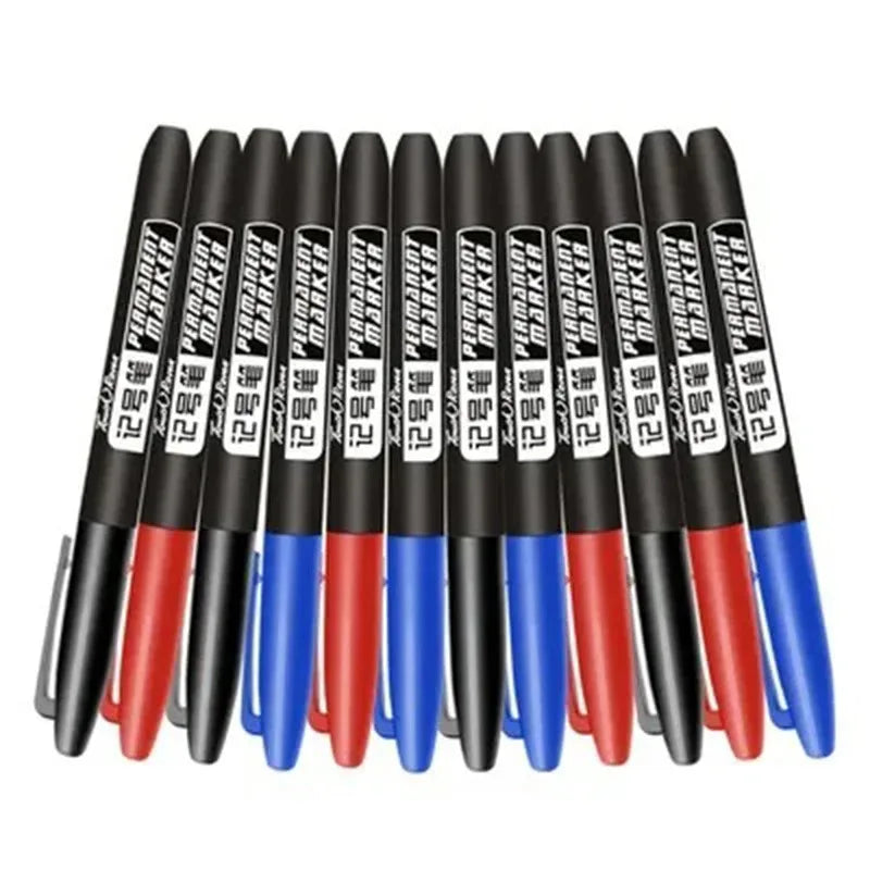 9/6/3pcs Permanent Art Marker Pen Fine Point Waterproof Ink Thin Nib Crude Nib Black Blue Red Ink 1.0mm Fine Color Marker Pens Oasis Select