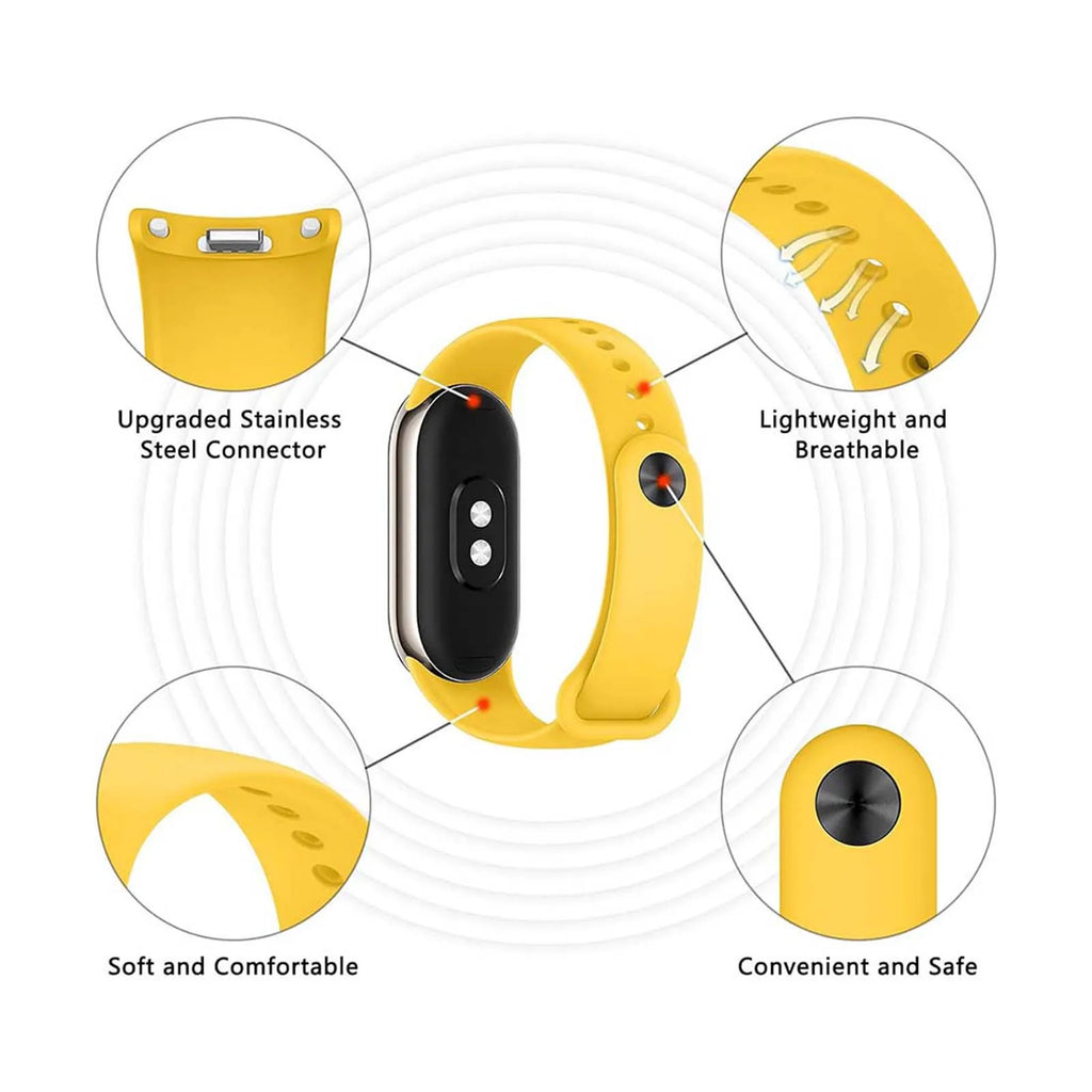 4-Pack Silicone Bands for Xiaomi Mi Band 8 – Mixed Colors Smartwatch Bands Oasis Select