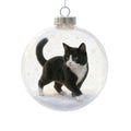 Cute Kitten Ball Christmas Ornaments Decoration 10x10x10cm PP Christmas Tree Cat Ball Pendant Ornament Xmas Tree Hanging Decor Oasis Select J