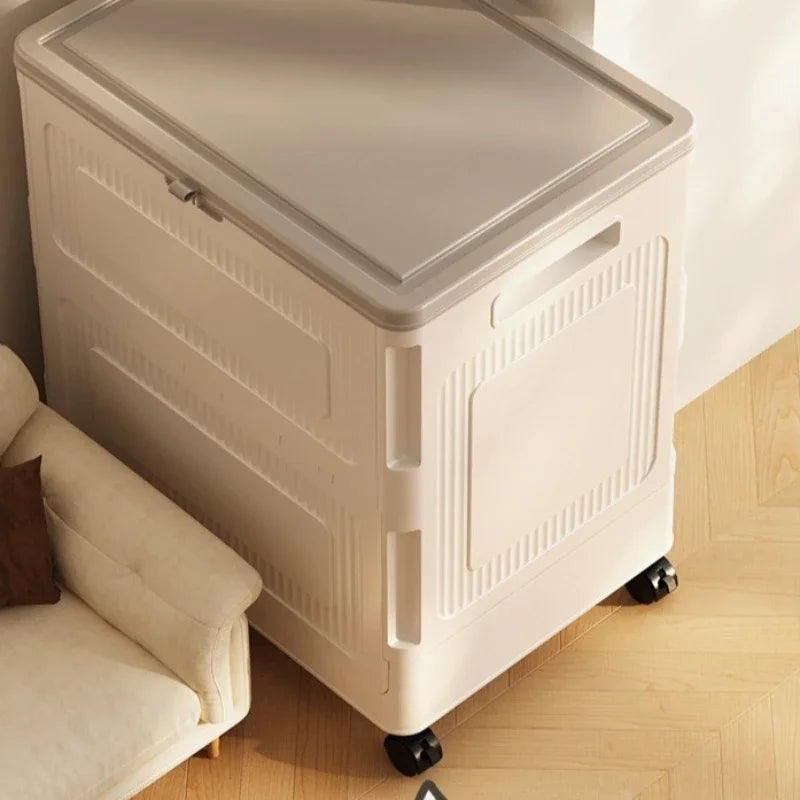 Multi-functional Clothes storage box Large capacity oversized household flip finishing box Bedside table Clothing storage box Oasis Select