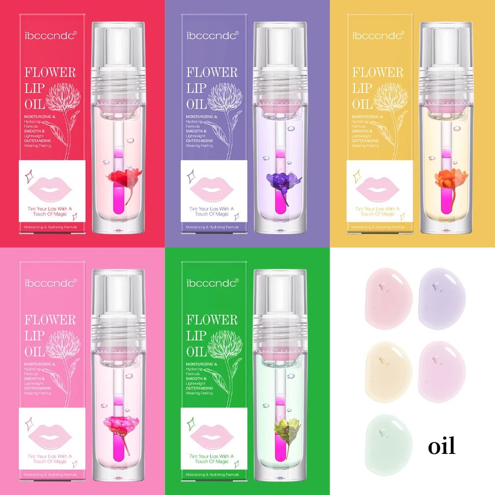 ibcccndc PH Color Changing Flower Lip Oil Gloss 3.8ml Color Changing Lip Oil Oasis Select