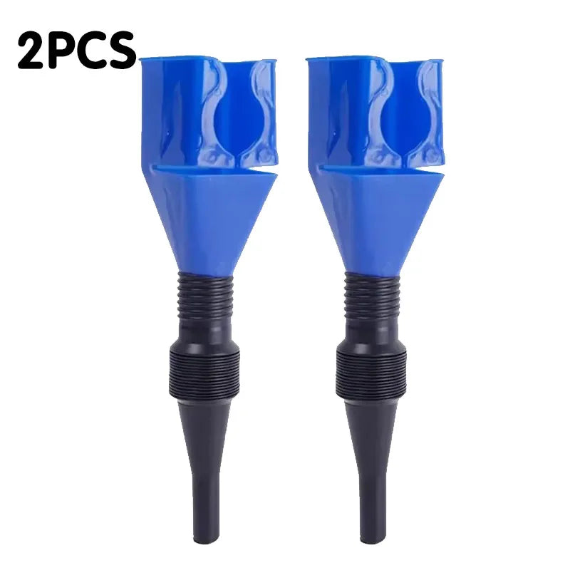 1/4/8pcs Plastic Car Motorcycle Gasoline Engine Oil Funnel Filter Delivery Tool Oil Change Funnel Accessories Automotive Parts Oasis Select 2 pcs