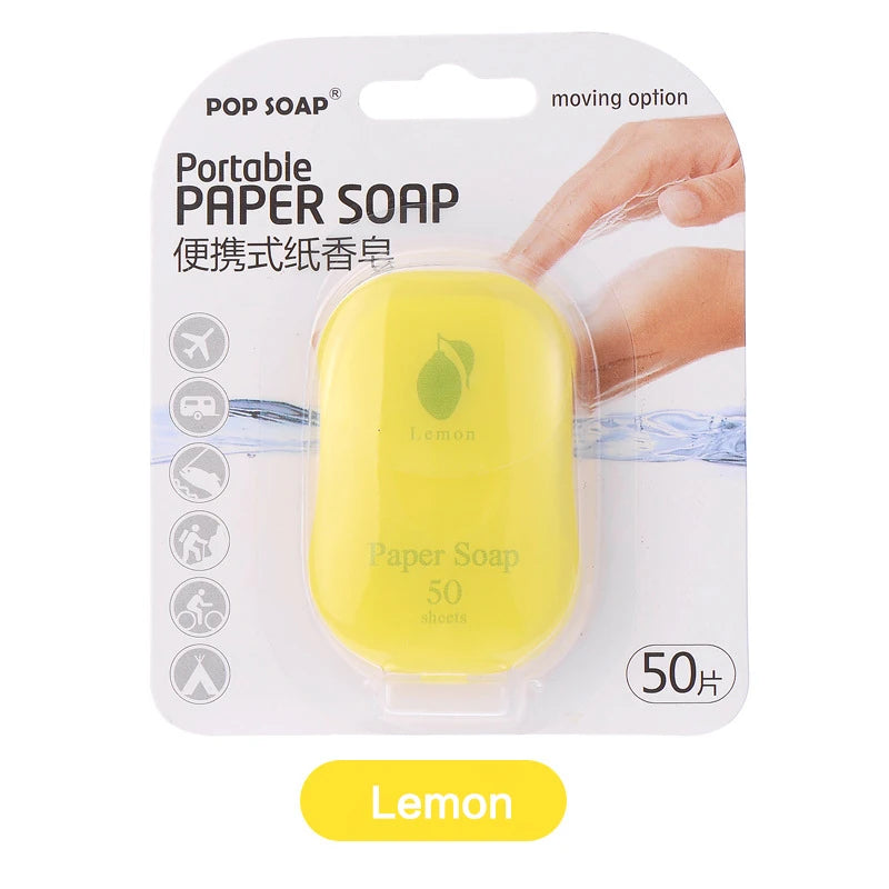 Ultimate Portable Paper Soap Sheets For Outdoor Travel， disposable hand washing travel soap Oasis Select Lemon