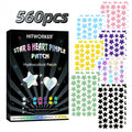 Water based colloidal star shaped 7-color acne patch, 840/560 tablets/box - alcohol free, used to absorb acne secretions Oasis Select 560pcs