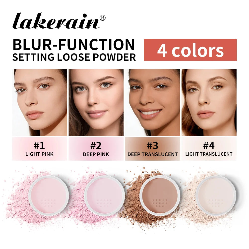 Blur-Function Setting Powder Long-lasting Blurring Brightening Oil Control Soft Focus Matte Effect Even Skin Tone Setting Powder Oasis Select