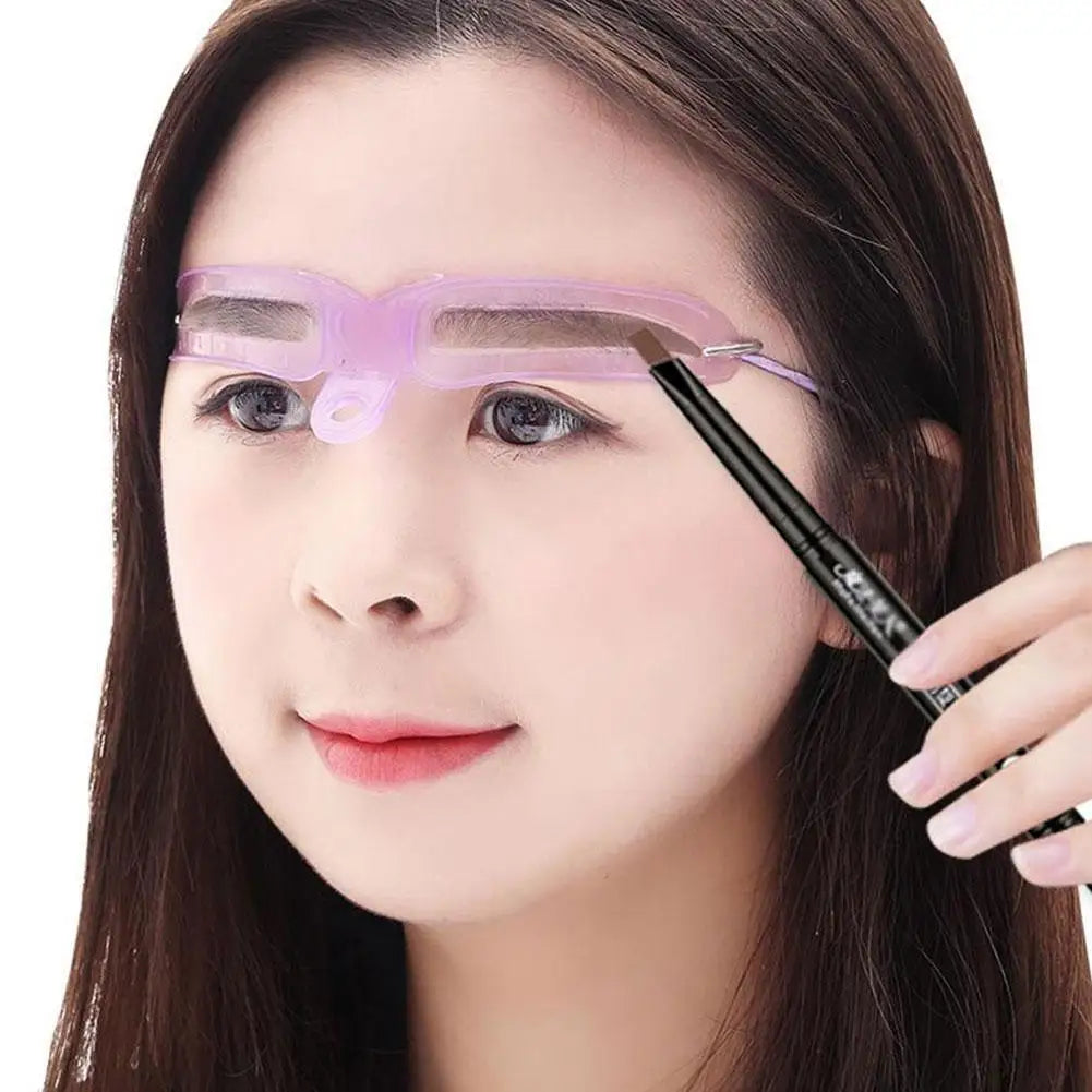 8-in-1 Reusable Eyebrow Stencil Kit – Brow Shaping Tool Eyebrow Stencil Kit Oasis Select