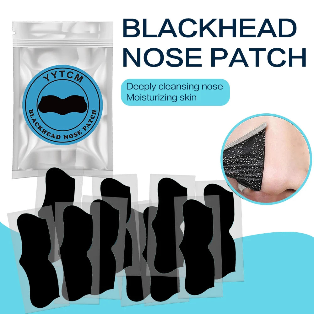 Large Size Black Nose Strips Bamboo Charcoal Blackhead Remover Deep Cleansing Pore Strips for Nose Care 5/10/15/20/30/50/100pcs Oasis Select