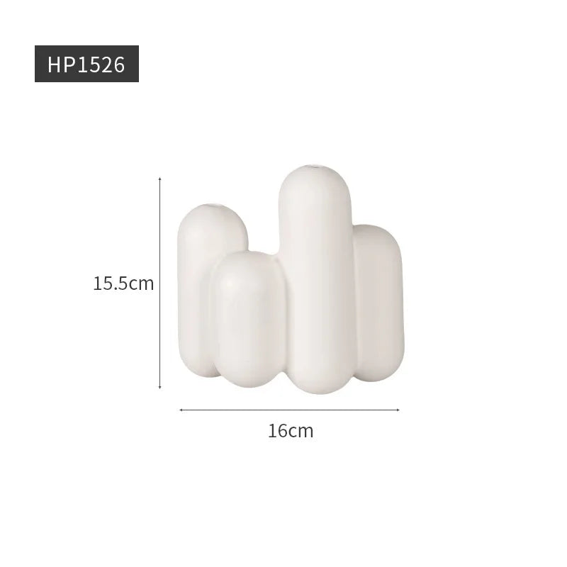 Nordic Ins Vase Ceramic Blank Decoration Living Room Home Cabinet Decoration Homestays Clothing Store Soft Decoration Home Decor Oasis Select G