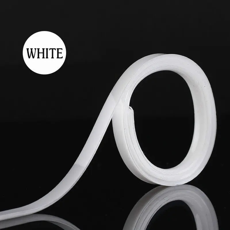 6M Ceramic Tile Gap Tape Kitchen Bathroom Waterproof Beautiful Seam Self-Adhesive Sticker Wall Floor Gap Line Decorative Strip Oasis Select White CHINA
