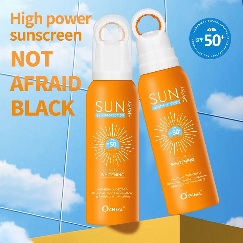 O‘cheal 150ml Sunscreen Spray Anti-aging Anti Wrinkle Moisturizing Whitening Sunscreen Spray Facial Body Neck Skin Care Cream Oasis Select