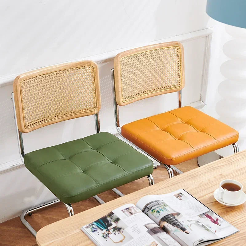 Multi-functional Nordic woven rattan chair, household dining table, chair, dining chair, study, living room, back chair Durable Oasis Select