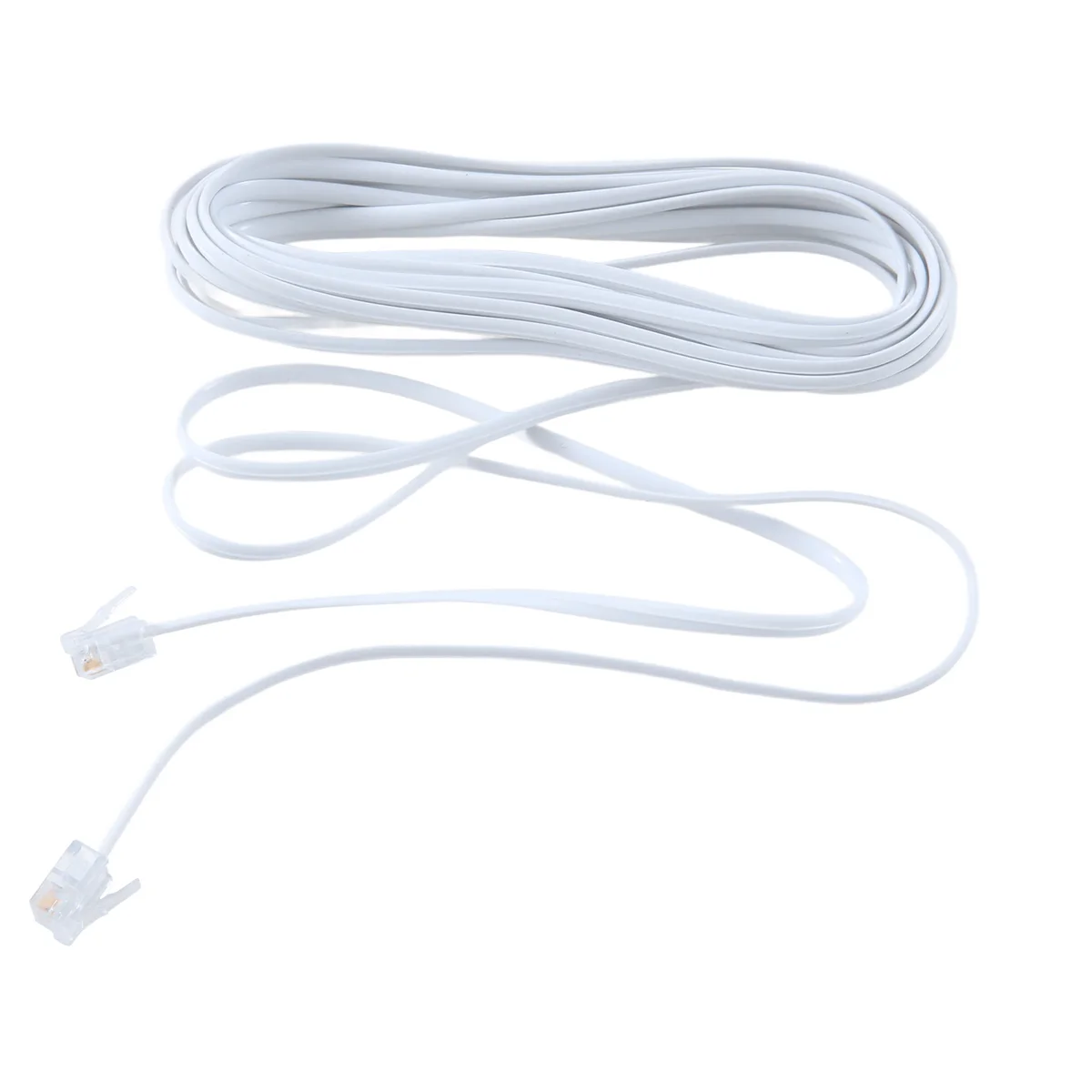 6P2C RJ11 Male to Male Plug Telephone Line Cable Wire 5M Oasis Select indigo